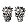 Spike Skull Stud Earrings - Collectible Dangle Jewelry Accessory