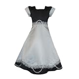 Girls Black and White Formal Dress (Girls Size 4 - 8)