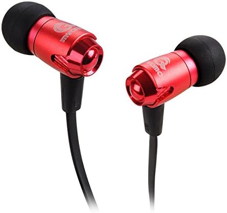 Mykimo 600 Stereo In-ear Headphone Metal with Mic/remote for Mobilephone, E-reader,ipad,cell Phone,computer,mp3,mp4 Etc. (Red)