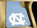 North Carolina UNC New Car Auto Floor Mats Front Seat