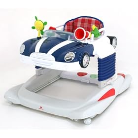 Petite Star 3 in 1 Car walker Blue Bouncer, Exerciser & Walker in one