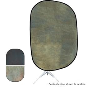 Savage Double Sided Collapsible Background Kit (Indigo Nights) complete with Stand