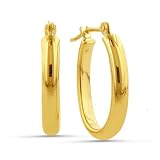 14K Yellow Gold Hoop Earrings
