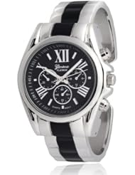Brinley Co. Womens Stainless Steel Cuff Watch