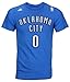 Adidas Mens Oklahoma City Thunder NBA Russell Westbrook T Shirt Blue