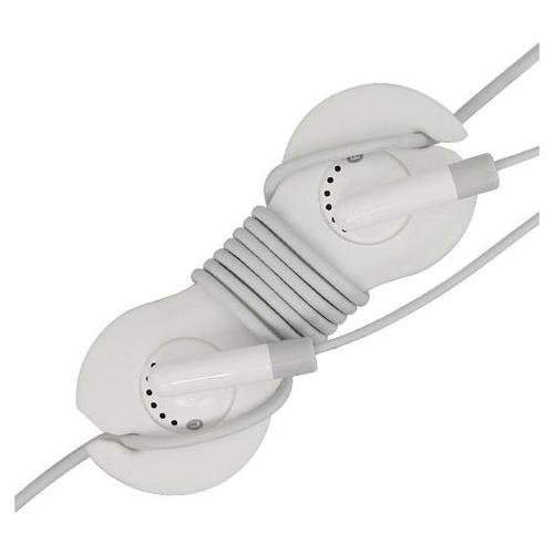 Fosmon® Headset Smart Wrap Wire Cord Organizer for Headphone   Pearl White