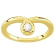 14K Yellow Gold Diamond Promise Ring - 0.10 Ct.