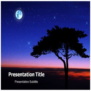 Professional Powerpoint Templates on Amazon Com  Night Sky   Professional Powerpoint Template   Night Sky