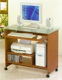 Glass Top Computer Desk