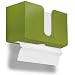 TrippNT 51926 Ivy Leaf Green PETG Dual-Dispensing Paper Towel Holder, 11" Width x 6" Height x 4" Depth
