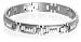 Jewelry : Men's Titanium Raised Pattern 10mm Link Bracelet, 8"