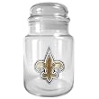 New Orleans Saints NFL 31oz Glass Candy Jar - Primary Logo by Great American Products