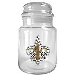 New Orleans Saints NFL 31oz Glass Candy Jar - Primary Logo by Great American Products