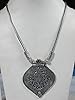 Womans Metal Necklace German Silver Charms Vintage-inspired Look Necklace
