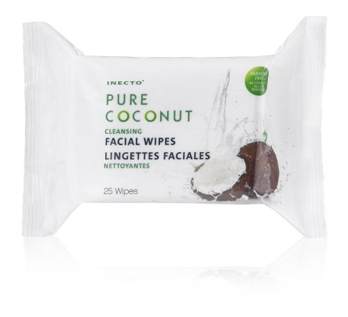  Inecto, Lait de coco pure lingettes de nettoyage quotidien (25 lingettes)
