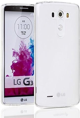LG G3 Case, Crystal Clear Transparent TPU Silicone Soft Rubber Protective Caps, Plastic Cover Case, Slim Dust Proof Scratch-resistant, Shock-dispersion Technology, Ultra Thin Non Slip Protection Hard Back (Arc) Protection Caps Cover, Soft Silicone + 1pcs Universal Phone Lanyard
