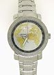 JoJino ByTechno Swiss Solid Platinum Plated Stainless Steel Genuine Diamond Bling Watch