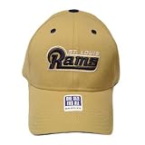 NFL ST LOUIS RAMS FLEX FIT HAT CAP KHAKI MAXFLEX NEW