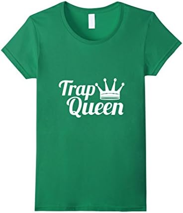 Women's Trap Queen T-Shirt Medium Kelly Green