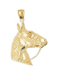CleverEves 14K Gold Pendant Horse Head 7.8 - Gram(s)