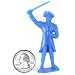 BMC Revolutionary War Plastic Army Men: 34 Piece Set of British, American, and French Soldier 54mm Figures_s-3