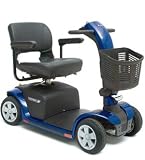 Pride Mobility Victory 9 4-Wheel Scooter, Viper Blue :- Lightweight Mobility Scooters. Picture