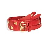 Girls strapped  belt -red SMALL