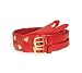 Girls strapped  belt -red SMALL