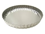 Fluted Tart/Quiche Pan with Removable Bottom - 8 Inch Diameter