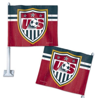 USA SOCCER OFFICIAL LOGO CAR WINDOW FLAG USA SOCCER OFFICIAL LOGO CAR WINDOW FLAG