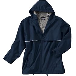 Men's New Englander Rain Jacket, Navy/Gray