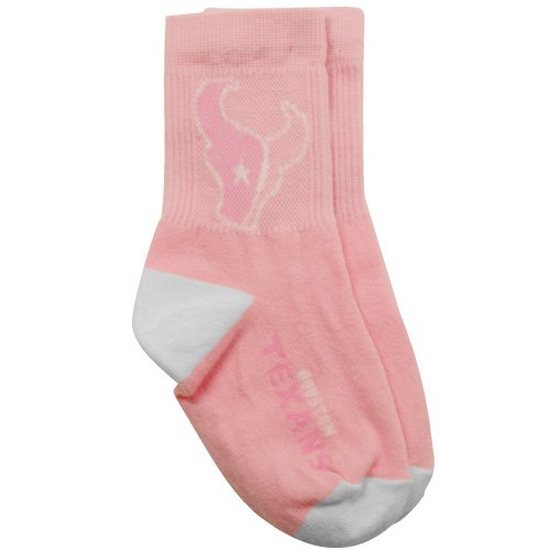 Houston Texans Infant Pink Team Logo Socks