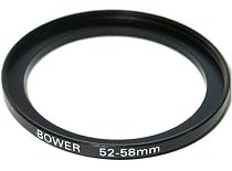 Bower Step-Up Adapter Ring 52mm Lens to 58mm Filter Size