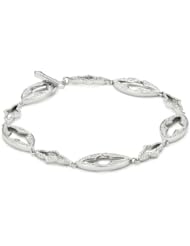 Katie Decker "Gothic" 18k White Gold and Diamond Toggle Bracelet
