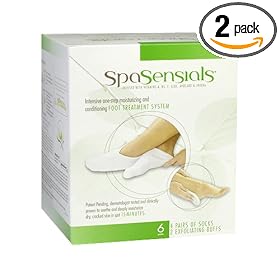 SpaSensialsMoisturizing and Deep-Conditioning Foot Treatment (4 Treatments) (Pack of 2) by SpaSensials