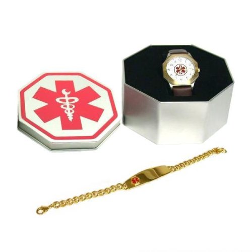 Medical Emergency ID Info Bracelet & Watch Jewelry
