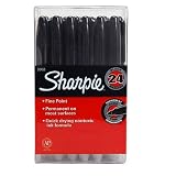 Sharpie Permanent Markers Black Fine Point - 24 Ct