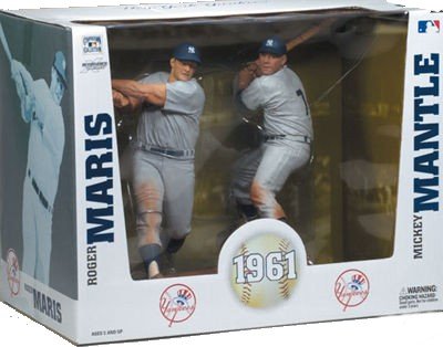 Mickey Mantle/Roger Maris Sports Picks Major League Baseball Action Figures Box Set of 2