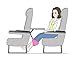 SmartTravel Portable Travel Footrest for Airplane (Blue)