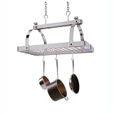Classic Chrome Rectangle Pot Rack by Enclume