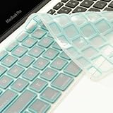 TopCase Silicone Keyboard Cover for Macbook Unibody 13-Inch, Macbook Pro Aluminum Unibody 13, 15, 17-Inch and Macbook Air 13-Inch Bundle with Mouse Pad - Light Blue