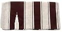 34 x 64 BROWN GRAY WHITE Navajo Print Saddle Blanket