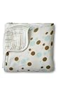 Aden & Anais Dream Muslin Blanket - Aqua and Brown