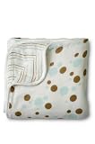 aden + anais Dream Muslin Blanket - Aqua and Brown