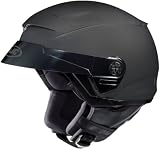 HJC FS-2 Open Face Motorcycle Helmet Matte Black L