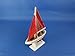 Hampton Nautical Pacific Sailer Red/Red Sails 9