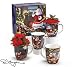 "Night Before Christmas" Gift Set Of 4 China Mugs/Cups Designed By Artist D. Morgan Wonderful Collectible Gift Item