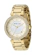 Michael Kors #MK5089 Women's Gold Tone Crystal Bezel Dress Watch