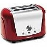 Morphy Richards 44266 Accents 2 Slice Toaster - Chrome and Red