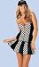 Sexy Adult Halloween Costume Finish Line Girl (M/L, Black)